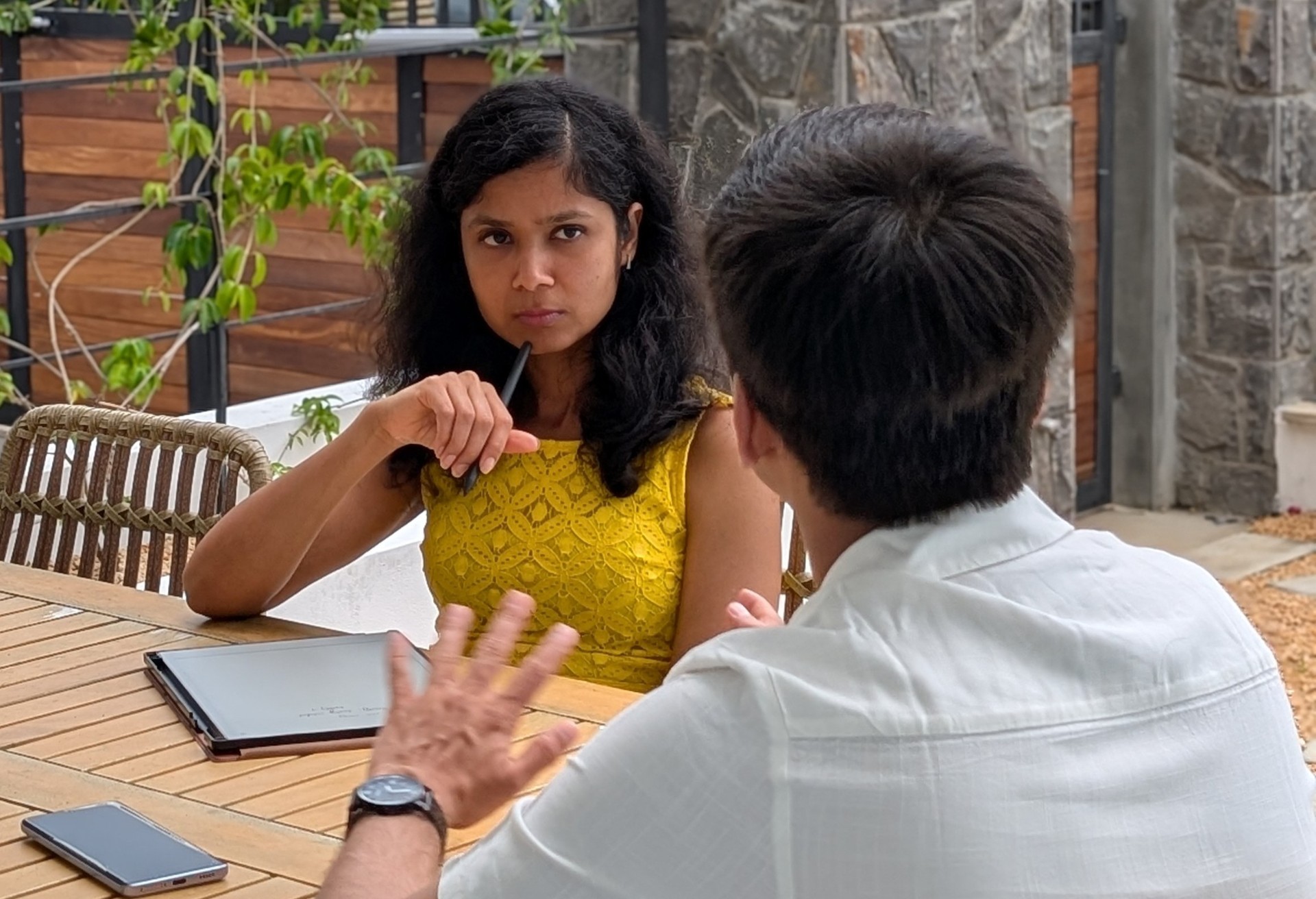 Himani in a coaching session